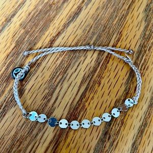 Pura Vida Silver and Tan bracelet